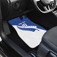 Custom New Zealand Cricket Car Mats Kiwi Birds Haka Dance Blue Fern Sporty Style LT03 - Polynesian Pride