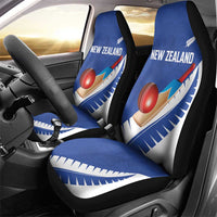 New Zealand Cricket Car Seat Cover Kiwi Birds Haka Dance Blue Fern Sporty Style LT03 - Polynesian Pride