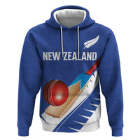 Custom New Zealand Cricket Hoodie Kiwi Birds Haka Dance Blue Fern Sporty Style LT03 Pullover Hoodie Blue - Polynesian Pride