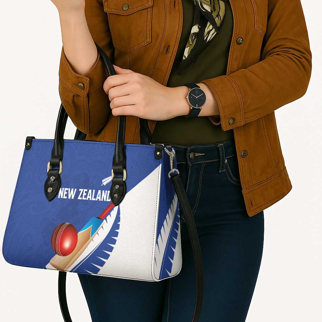 New Zealand Cricket Leather Bag Kiwi Birds Haka Dance Blue Fern Sporty Style LT03 - Polynesian Pride