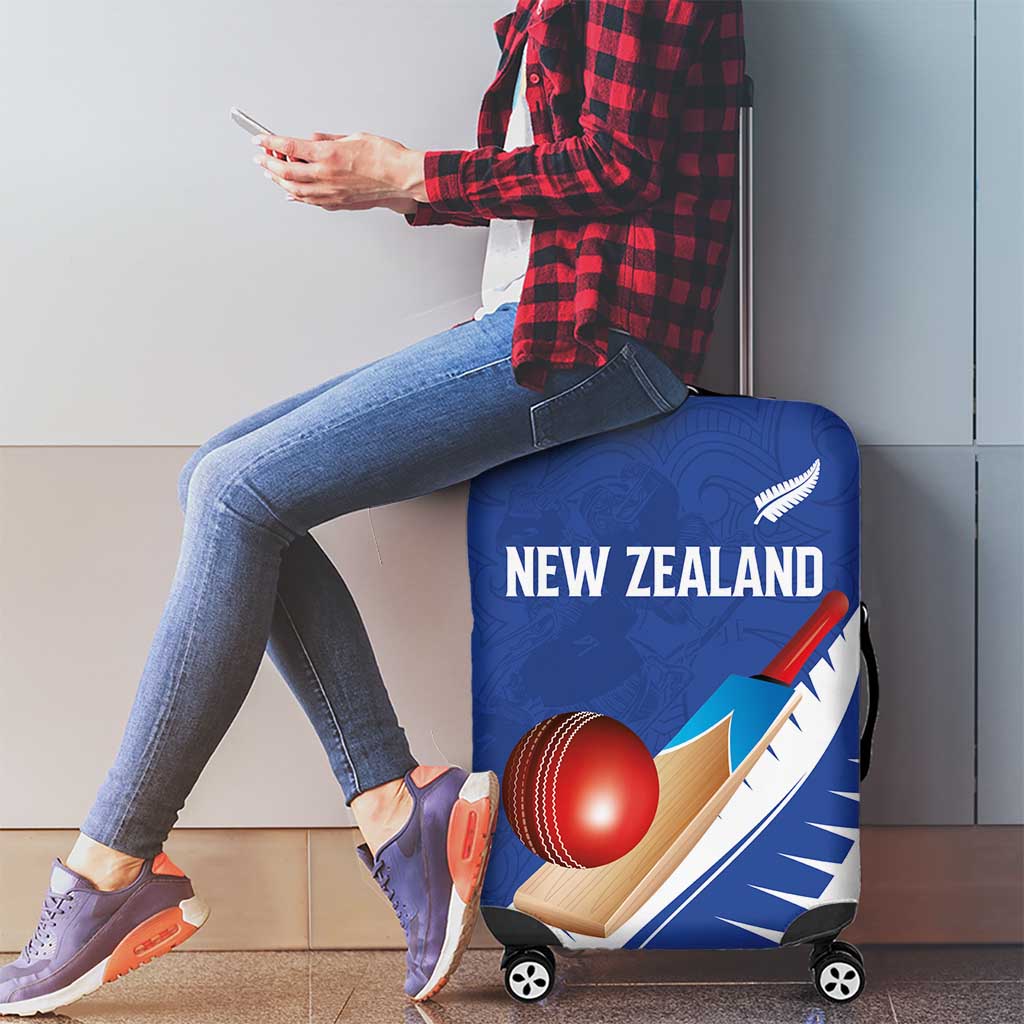 New Zealand Cricket Luggage Cover Kiwi Birds Haka Dance Blue Fern Sporty Style LT03 - Polynesian Pride