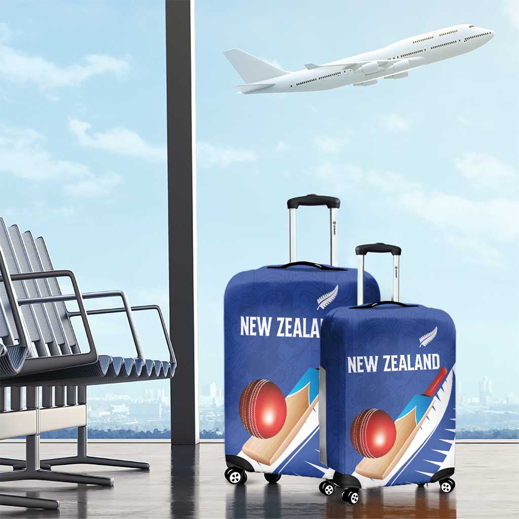 New Zealand Cricket Luggage Cover Kiwi Birds Haka Dance Blue Fern Sporty Style LT03 - Polynesian Pride