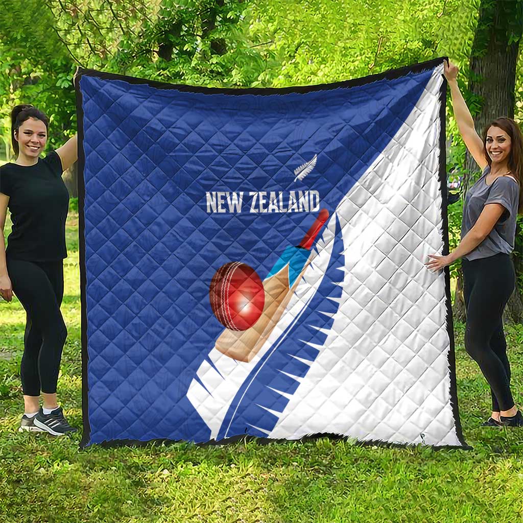 New Zealand Cricket Quilt Kiwi Birds Haka Dance Blue Fern Sporty Style LT03 - Polynesian Pride