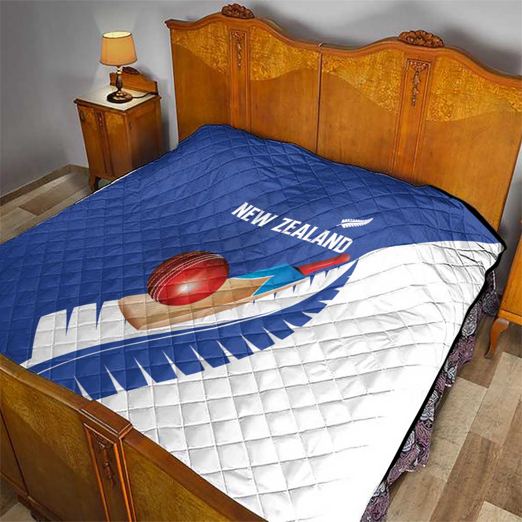 New Zealand Cricket Quilt Kiwi Birds Haka Dance Blue Fern Sporty Style LT03 - Polynesian Pride