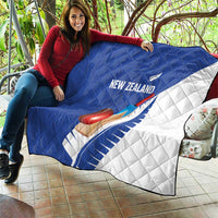 New Zealand Cricket Quilt Kiwi Birds Haka Dance Blue Fern Sporty Style LT03 - Polynesian Pride