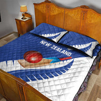 New Zealand Cricket Quilt Bed Set Kiwi Birds Haka Dance Blue Fern Sporty Style LT03 - Polynesian Pride