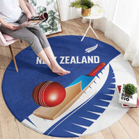 New Zealand Cricket Round Carpet Kiwi Birds Haka Dance Blue Fern Sporty Style LT03 - Polynesian Pride