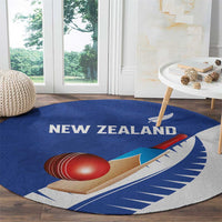 New Zealand Cricket Round Carpet Kiwi Birds Haka Dance Blue Fern Sporty Style LT03 - Polynesian Pride