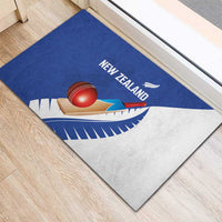 New Zealand Cricket Rubber Doormat Kiwi Birds Haka Dance Blue Fern Sporty Style LT03 - Polynesian Pride