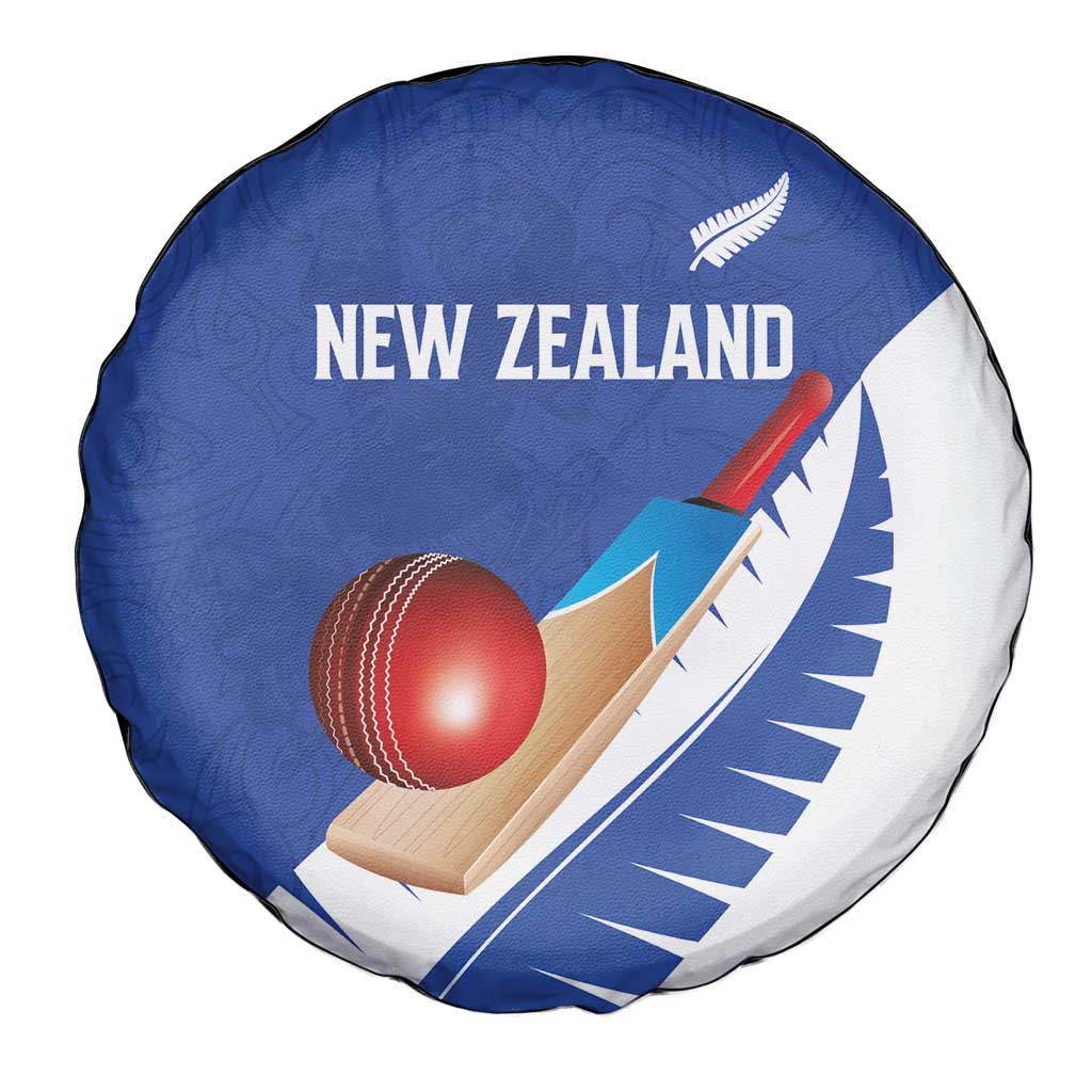 New Zealand Cricket Spare Tire Cover Kiwi Birds Haka Dance Blue Fern Sporty Style LT03 - Polynesian Pride