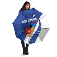 New Zealand Cricket Umbrella Kiwi Birds Haka Dance Blue Fern Sporty Style LT03 - Polynesian Pride