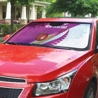 New Zealand Cricket Auto Sun Shade Kiwi Birds Haka Dance Pink Fern Sporty Style LT03 - Polynesian Pride