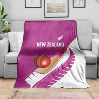 New Zealand Cricket Blanket Kiwi Birds Haka Dance Pink Fern Sporty Style LT03 - Polynesian Pride