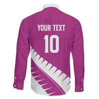 Custom New Zealand Cricket Family Matching Puletasi and Hawaiian Shirt Kiwi Birds Haka Dance Pink Fern Sporty Style LT03 - Polynesian Pride