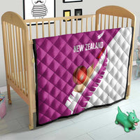 New Zealand Cricket Quilt Kiwi Birds Haka Dance Pink Fern Sporty Style LT03 - Polynesian Pride