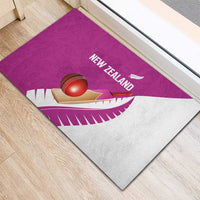 New Zealand Cricket Rubber Doormat Kiwi Birds Haka Dance Pink Fern Sporty Style LT03 - Polynesian Pride