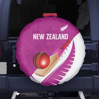 New Zealand Cricket Spare Tire Cover Kiwi Birds Haka Dance Pink Fern Sporty Style LT03 No hole Pink - Polynesian Pride