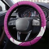 New Zealand Cricket Steering Wheel Cover Kiwi Birds Haka Dance Pink Fern Sporty Style LT03 - Polynesian Pride
