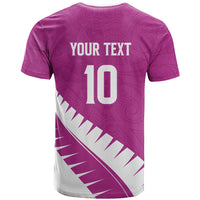 Custom New Zealand Cricket T Shirt Kiwi Birds Haka Dance Pink Fern Sporty Style LT03 - Polynesian Pride