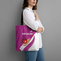 New Zealand Cricket Tote Bag Kiwi Birds Haka Dance Pink Fern Sporty Style LT03 - Polynesian Pride
