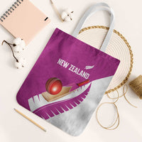 New Zealand Cricket Tote Bag Kiwi Birds Haka Dance Pink Fern Sporty Style LT03 White Strap One Size Pink - Polynesian Pride