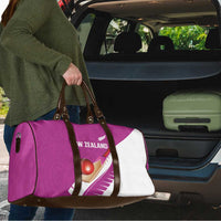 New Zealand Cricket Travel Bag Kiwi Birds Haka Dance Pink Fern Sporty Style LT03 - Polynesian Pride