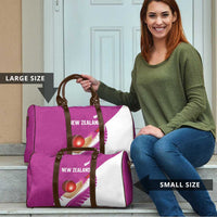 New Zealand Cricket Travel Bag Kiwi Birds Haka Dance Pink Fern Sporty Style LT03 - Polynesian Pride