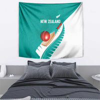 New Zealand Cricket Tapestry Kiwi Birds Haka Dance Turquoise Fern Sporty Style LT03 - Polynesian Pride