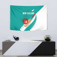 New Zealand Cricket Tapestry Kiwi Birds Haka Dance Turquoise Fern Sporty Style LT03 - Polynesian Pride