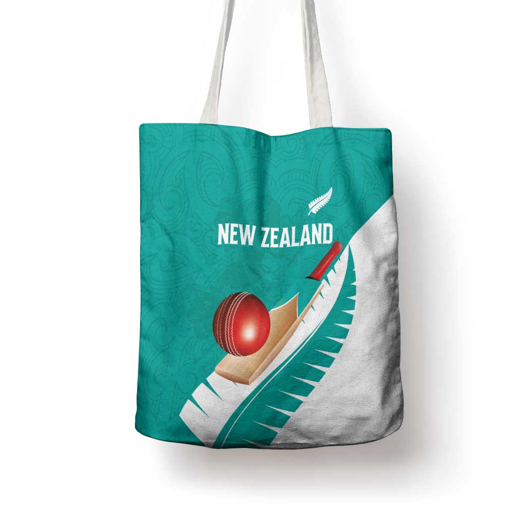 New Zealand Cricket Tote Bag Kiwi Birds Haka Dance Turquoise Fern Sporty Style LT03 - Polynesian Pride