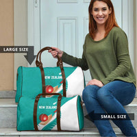 New Zealand Cricket Travel Bag Kiwi Birds Haka Dance Turquoise Fern Sporty Style LT03 - Polynesian Pride
