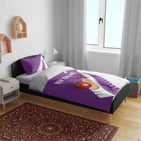 New Zealand Cricket Bedding Set Kiwi Birds Haka Dance Purple Fern Sporty Style LT03 - Polynesian Pride