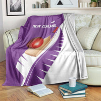 New Zealand Cricket Blanket Kiwi Birds Haka Dance Purple Fern Sporty Style LT03 Purple - Polynesian Pride