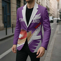 Custom New Zealand Cricket Blazer Kiwi Birds Haka Dance Purple Fern Sporty Style LT03 - Polynesian Pride