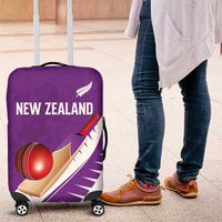 New Zealand Cricket Luggage Cover Kiwi Birds Haka Dance Purple Fern Sporty Style LT03 Purple - Polynesian Pride