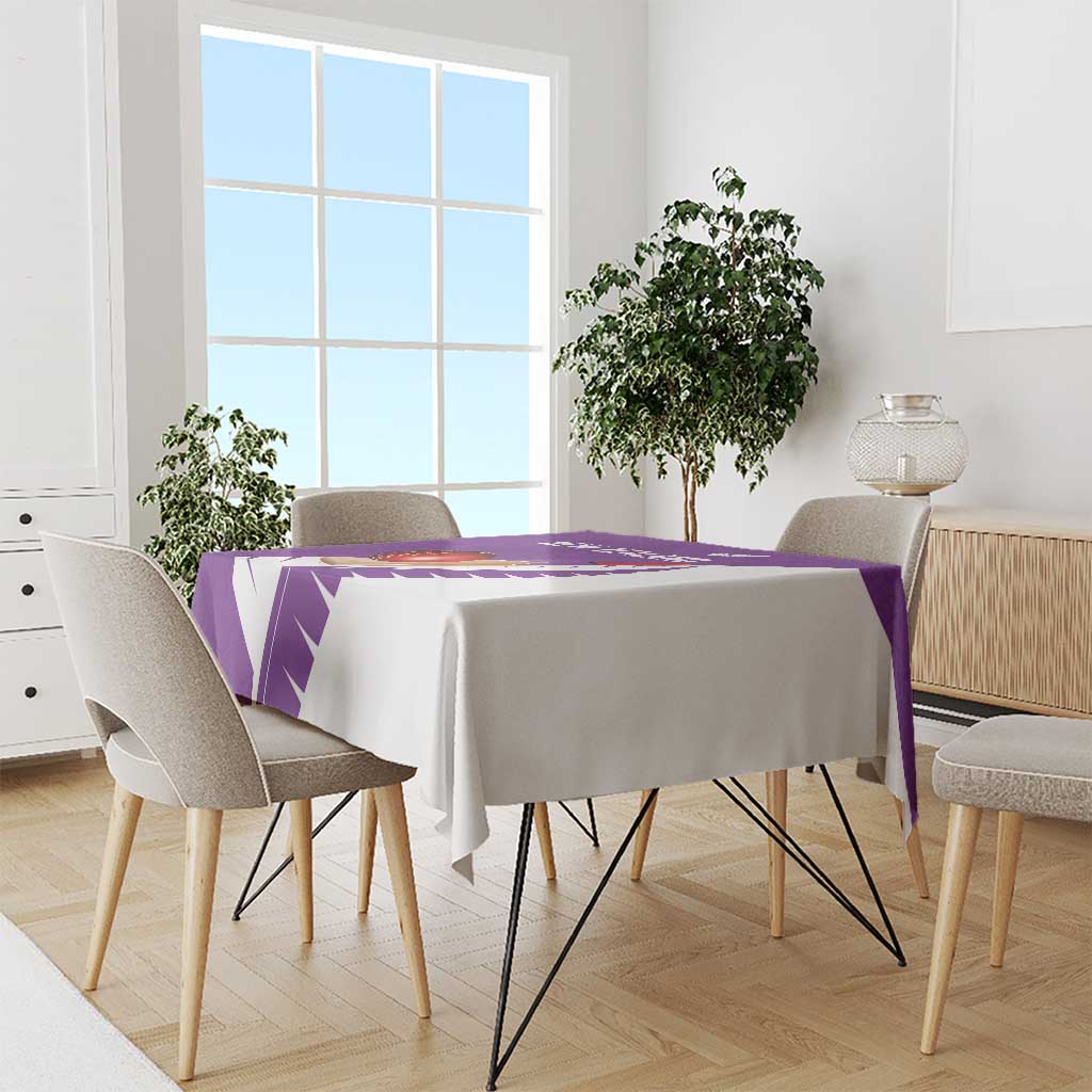 New Zealand Cricket Tablecloth Kiwi Birds Haka Dance Purple Fern Sporty Style LT03 - Polynesian Pride