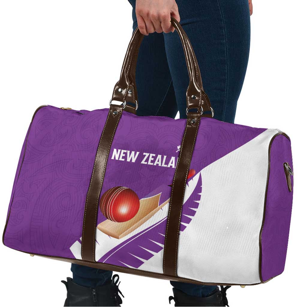New Zealand Cricket Travel Bag Kiwi Birds Haka Dance Purple Fern Sporty Style LT03 - Polynesian Pride