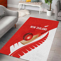 New Zealand Cricket Area Rug Kiwi Birds Haka Dance Red Fern Sporty Style LT03 - Polynesian Pride