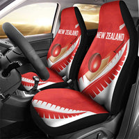 New Zealand Cricket Car Seat Cover Kiwi Birds Haka Dance Red Fern Sporty Style LT03 - Polynesian Pride