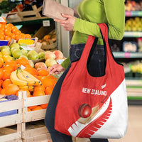 New Zealand Cricket Grocery Bag Kiwi Birds Haka Dance Red Fern Sporty Style LT03 - Polynesian Pride