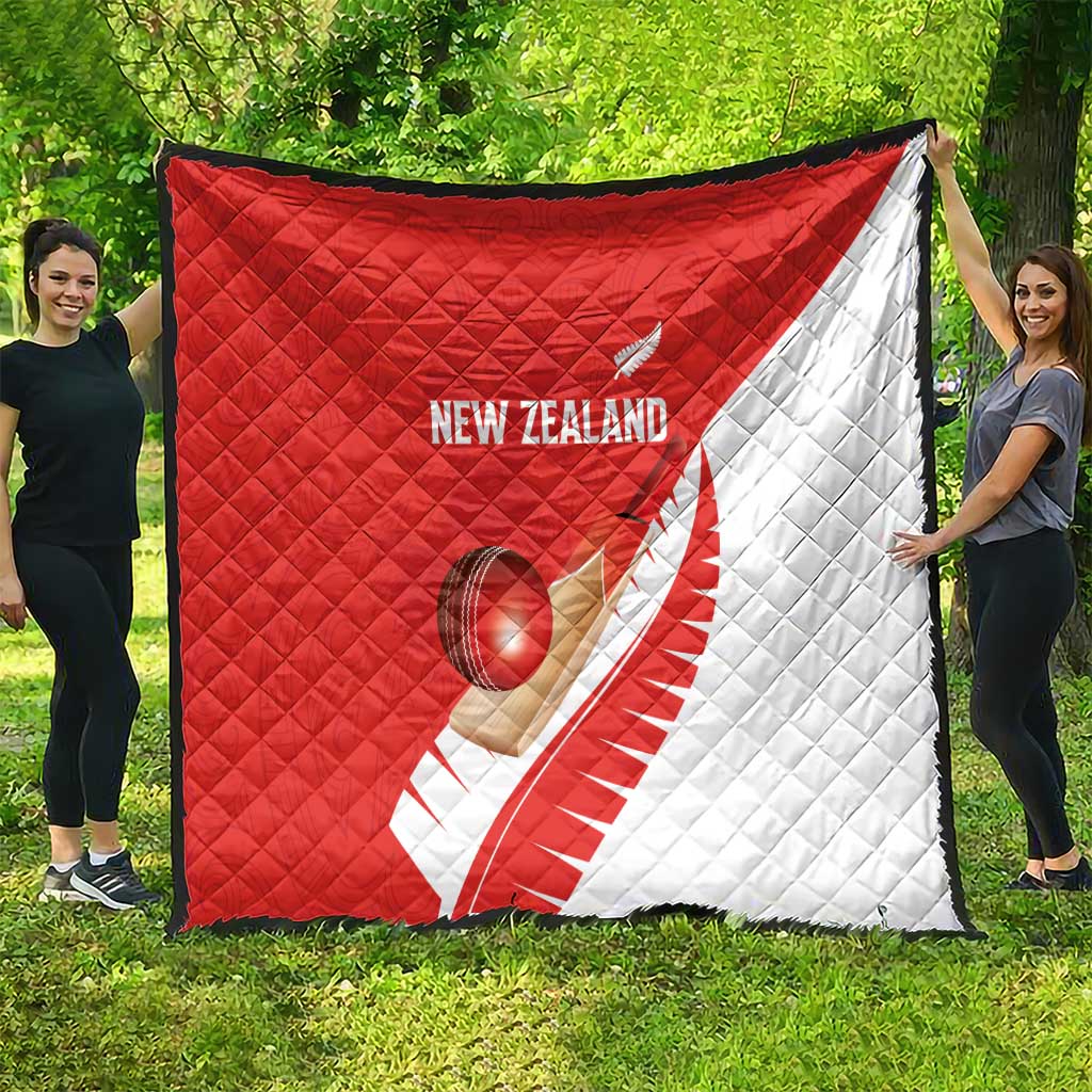 New Zealand Cricket Quilt Kiwi Birds Haka Dance Red Fern Sporty Style LT03 - Polynesian Pride