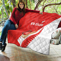 New Zealand Cricket Quilt Kiwi Birds Haka Dance Red Fern Sporty Style LT03 - Polynesian Pride