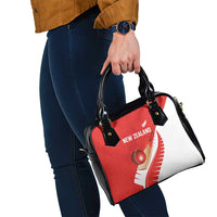 New Zealand Cricket Shoulder Handbag Kiwi Birds Haka Dance Red Fern Sporty Style LT03 - Polynesian Pride
