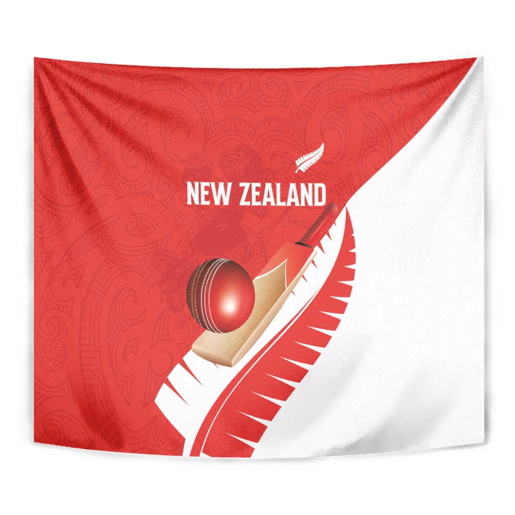 New Zealand Cricket Tapestry Kiwi Birds Haka Dance Red Fern Sporty Style LT03 - Polynesian Pride