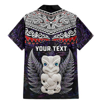 New Zealand Hei Tiki Family Matching Mermaid Dress and Hawaiian Shirt Maori Purple Papua Shell Pattern LT03 - Polynesian Pride
