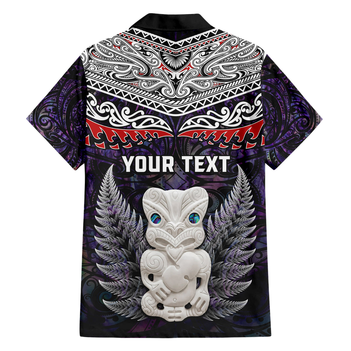 New Zealand Hei Tiki Hawaiian Shirt Maori Purple Papua Shell Pattern LT03 - Polynesian Pride