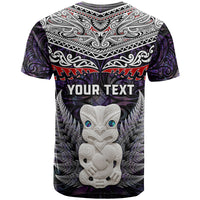 New Zealand Hei Tiki T Shirt Maori Purple Papua Shell Pattern LT03 - Polynesian Pride
