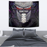 New Zealand Hei Tiki Tapestry Maori Purple Papua Shell Pattern LT03 - Polynesian Pride