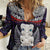 New Zealand Hei Tiki Women Casual Shirt Maori Purple Papua Shell Pattern LT03 Female Purple - Polynesian Pride