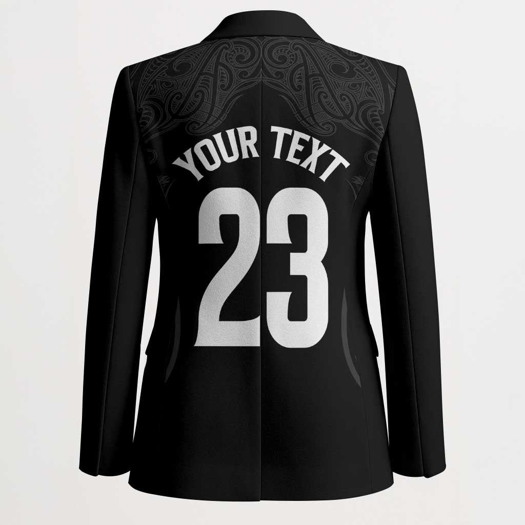 New Zealand Basketball Ta Moko Tribal Custom Blazer